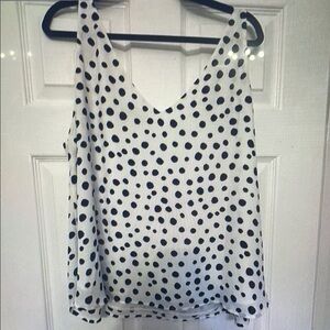 Polka Dot Sleeveless Top